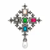Silver Crest Brooch view 5