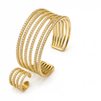 Sprung Bangle n Ring Set