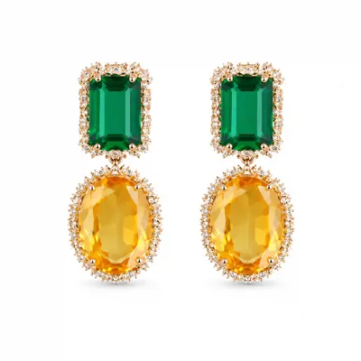 Stone Barb Earrings