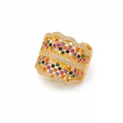 Multi Stone Gold Ring