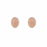 Gold Shield Earring view 3