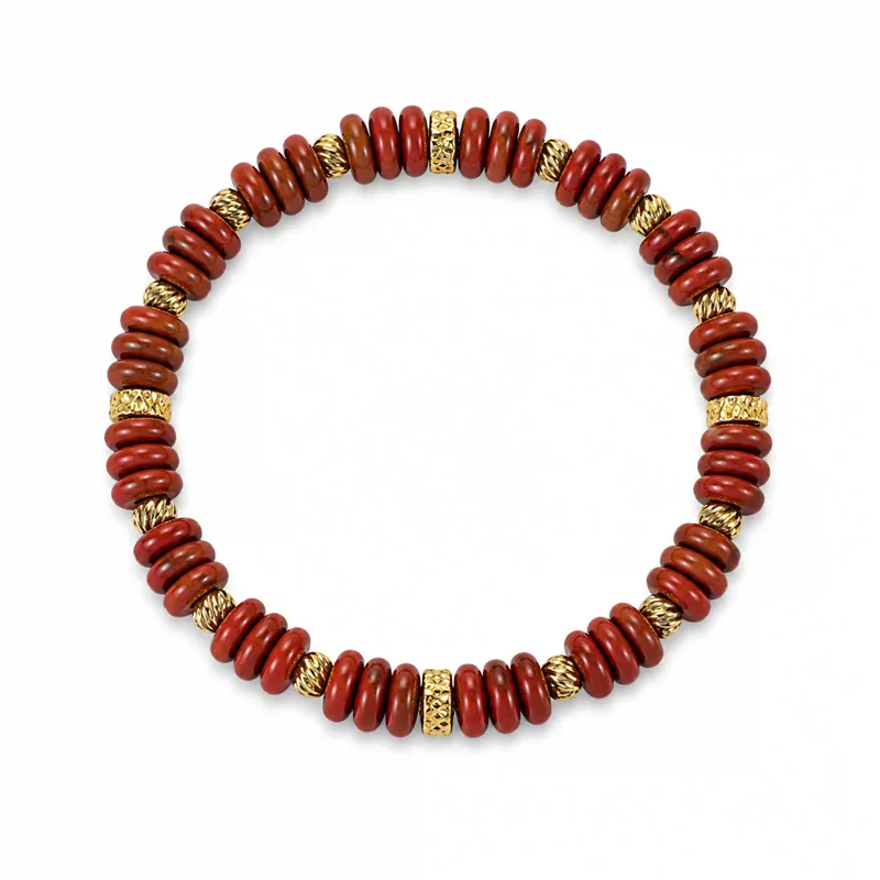 Elasticated Stone Bead Bracelet