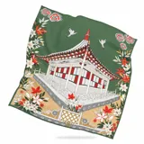 Pagodas Valley 100% Silk Scarf view 3