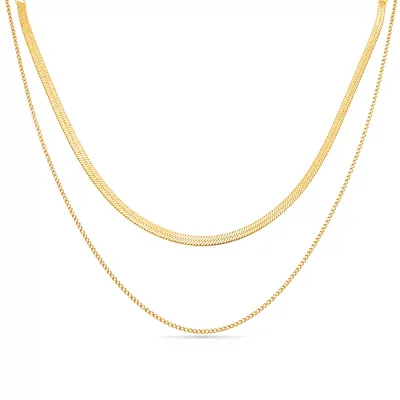 Gold 2Lines Necklace