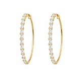 Wide Loop Earring view 2