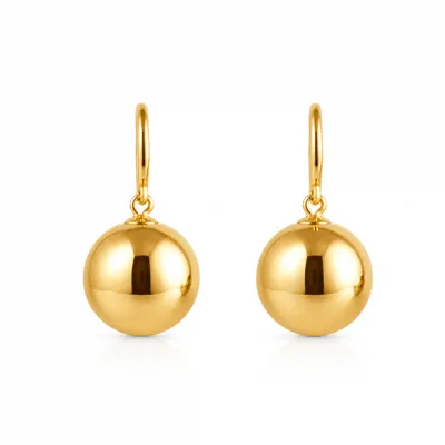 Gold Ball Earring