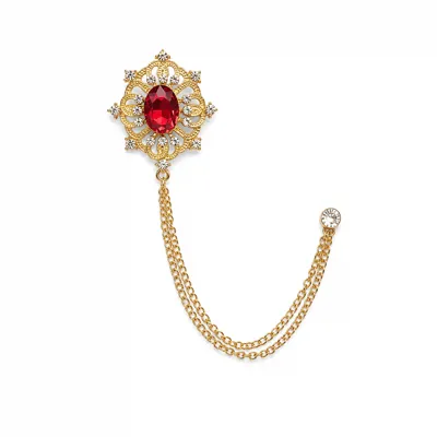 Sleek Stone Brooche