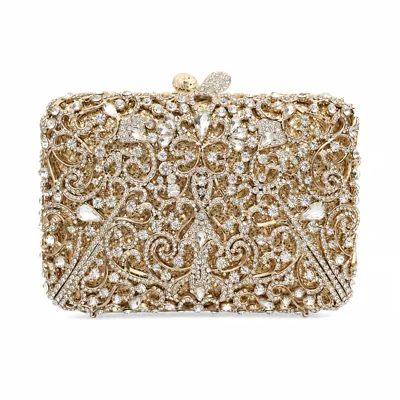 Gold Crystal Clutch
