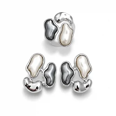 Glossy Spec Earring & Ring Set