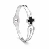 Single Petal Line Bangle view 1