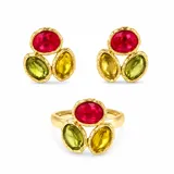 2Piece Multi Colour Gold Set view 4