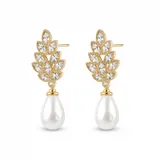 Wreath Pearl Drop Earrings view 4