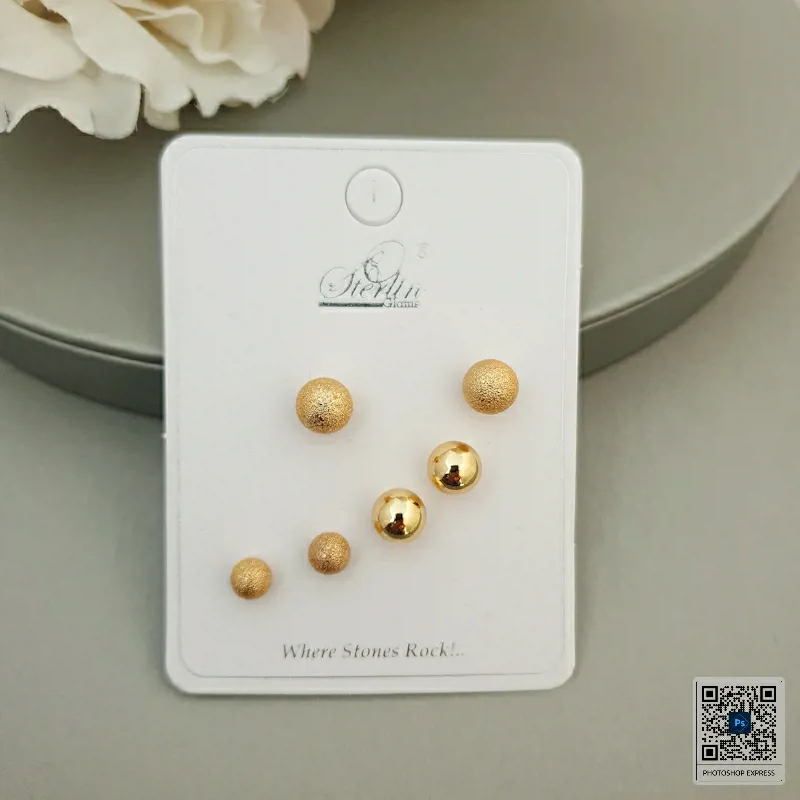 Gold Stud Earring