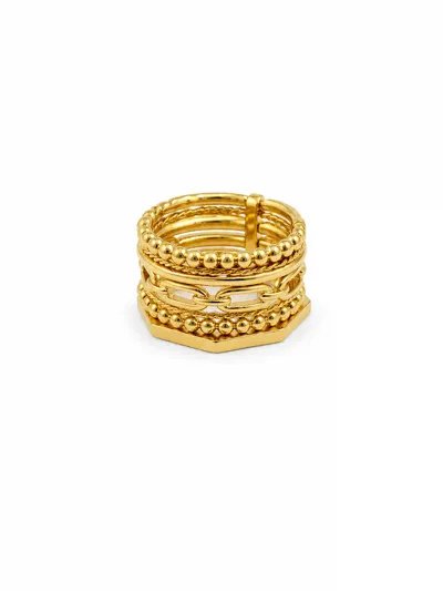 Five Piece Gold Ring