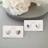 Heart Tone Earring view 1