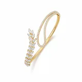 Crystal Vine Cuff Bangle view 5