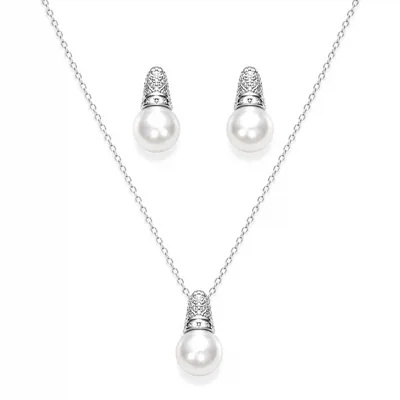 2Piece Pearl Cap Set