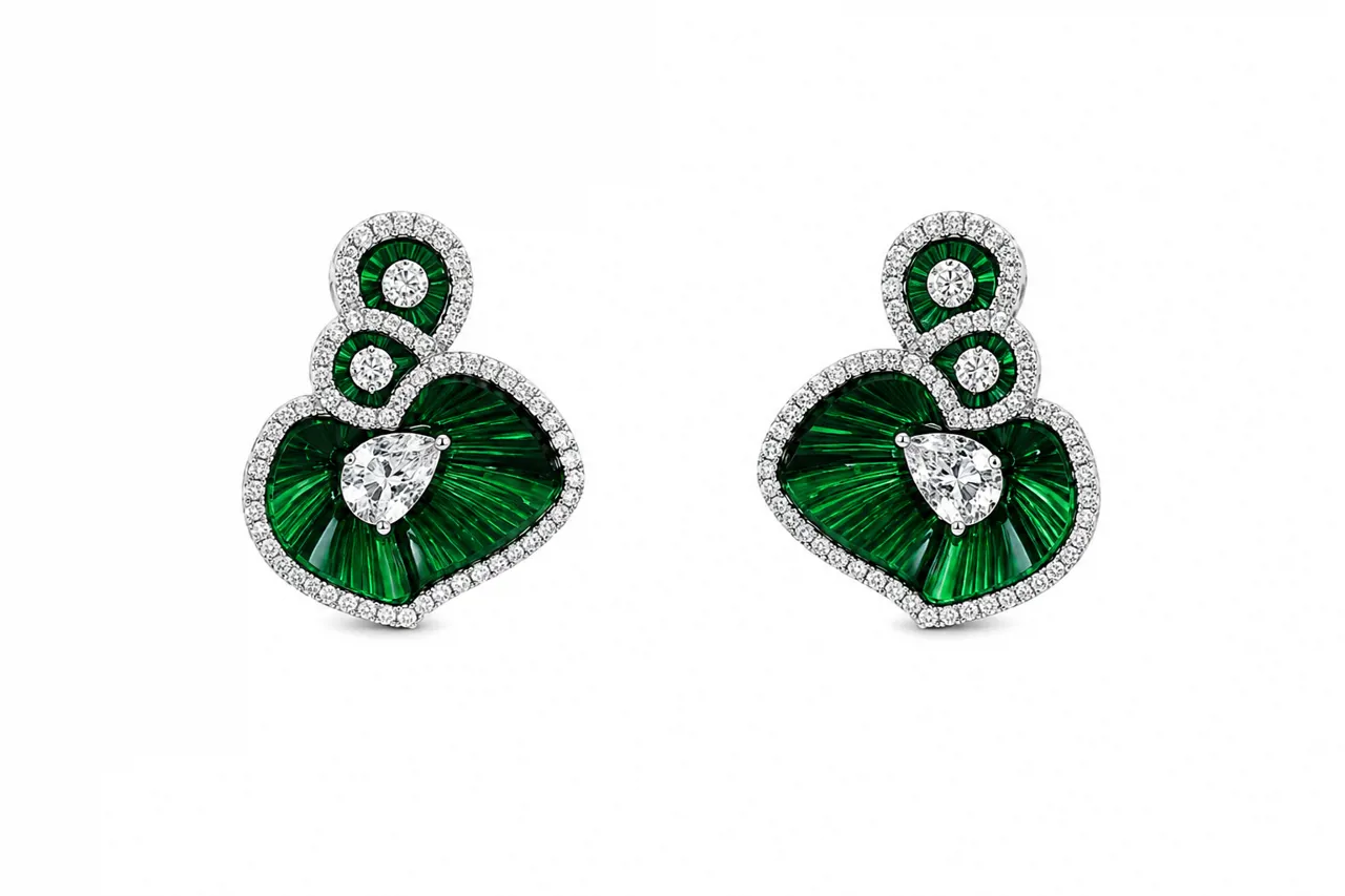 Green Shield Earring