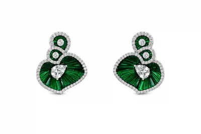 Green Shield Earring