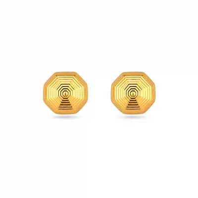 Gold Manicured Earring
