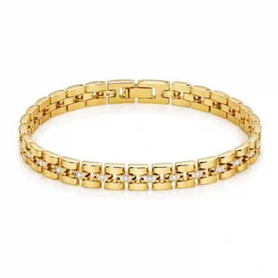 Gold Slim Chub Bracelet