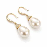 Elegant Pearl Drop Earrings view 1