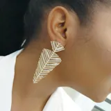 Prong Leaf Earrings view 5