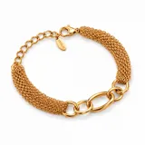 Gold Circle Chain Brecelet view 3