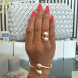 3Tone Ball Bangle view 4