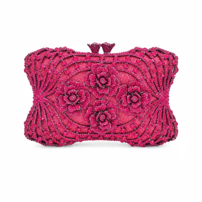 Red Quad Crystal Clutch