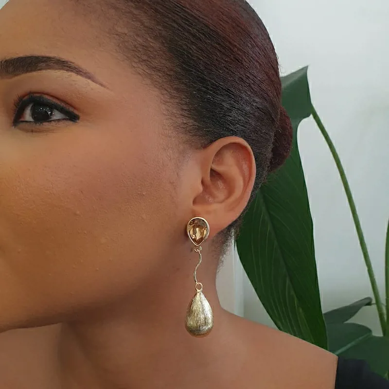 Stone Dang Earring