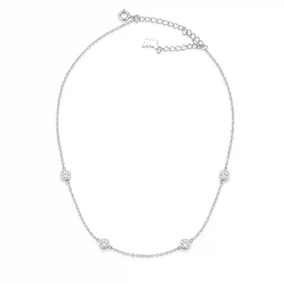 Silver Stone Necklace