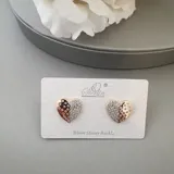 Heart Tone Earring view 4