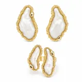 Enamel Earring and Ring Set view 6