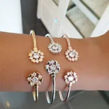 Stone Petal Bangle view 5