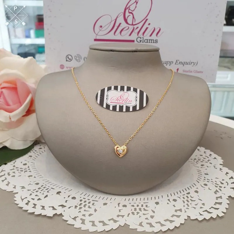 Stone Heart Necklace