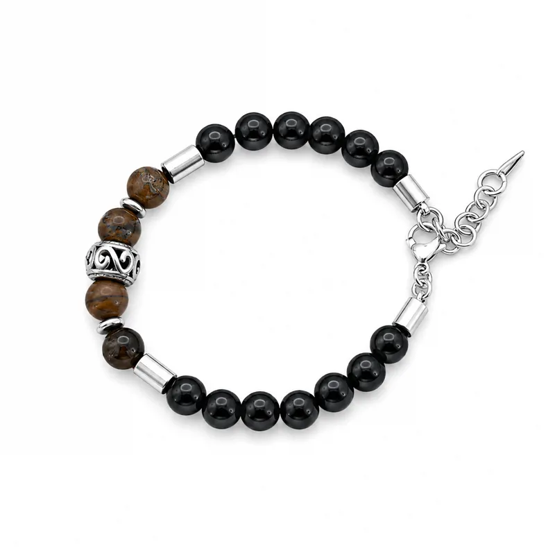 Single Black/Brown Mixed Bracelet