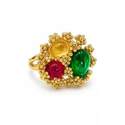 Mushroom Jewel Ring