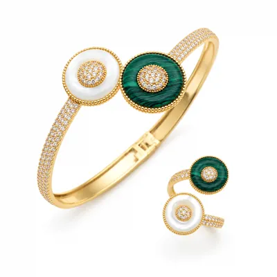 Round Bangle n Ring Set