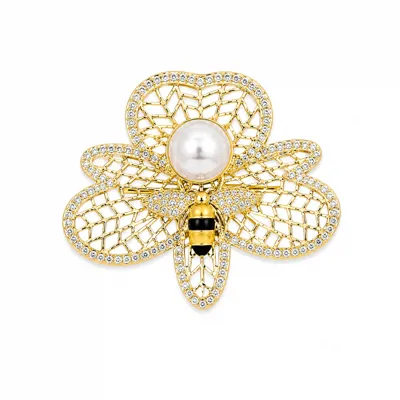 Bee Pearl Brooch