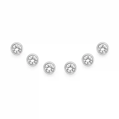 3Pack Crystal Stud