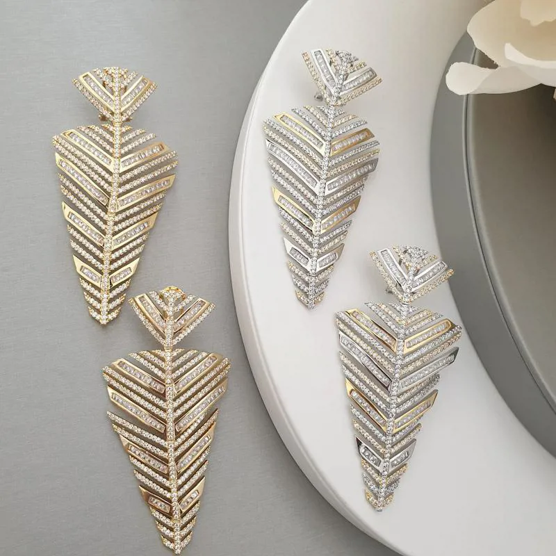 Prong Leaf Earrings