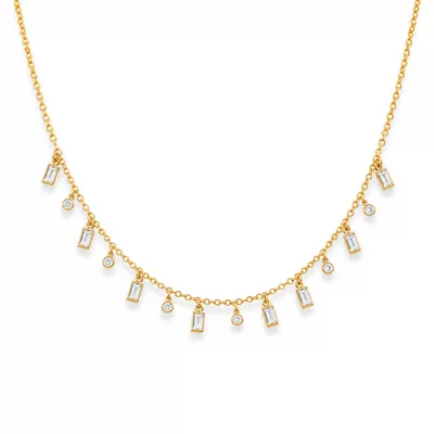 Dangling Blocks Necklace
