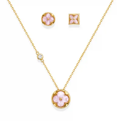 2Pc Gold Petal Set