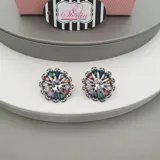 Multi-Colour Bloom Earrings view 2