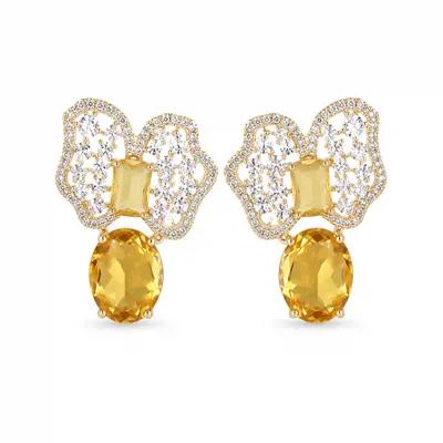 Winged Stone Earrings