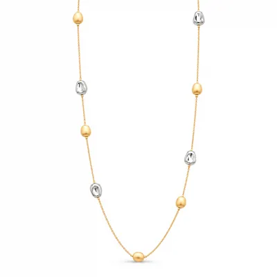 Silver Gold Mix Harmony Necklace