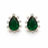 Gold Stone Earrings view 1