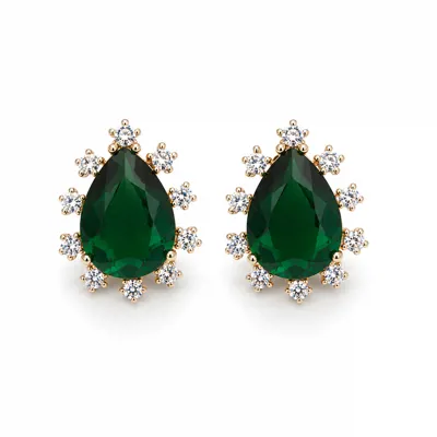 Gold Stone Earrings