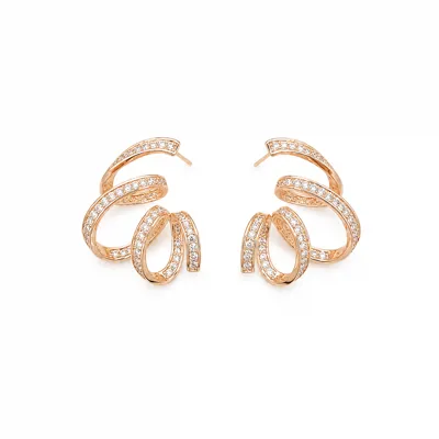 Stone Spiral Earring